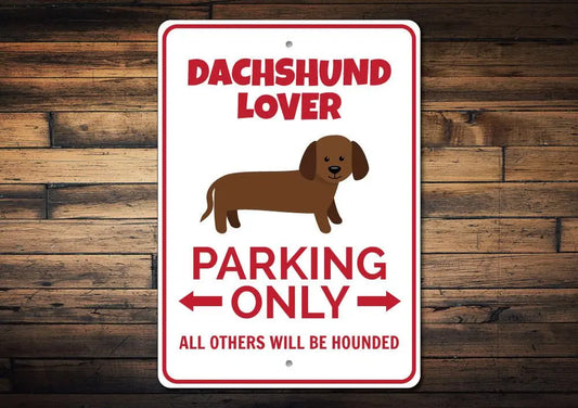 Dachshund Parking Sign Orchid Eurybia