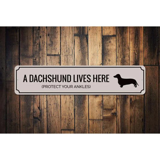 Funny Dachshund Sign Orchid Eurybia