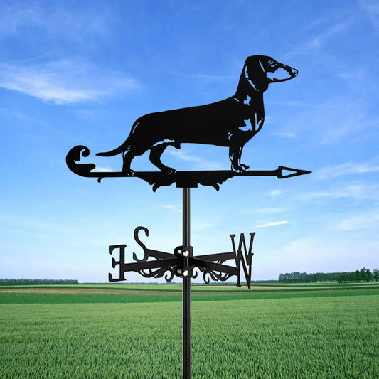 Metal Dachshund Weather Vane Doxie Dreams Boutique
