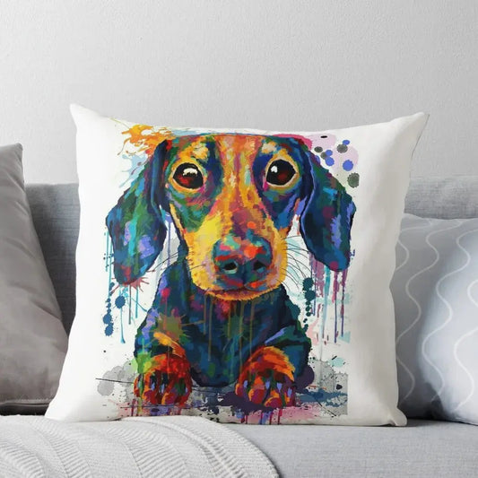 Dachshund Dog Art Throw Pillow Pillowcases Bed Cushions Cushions For AliExpress