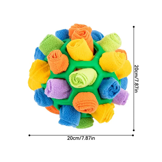 Dog Toy Sniffing Ball Puzzle Interactive Portable Pet Snuffle Ball Encourage Training Educational Pet Slow Feeder Dispensing Toy Doxie Dreams Boutique