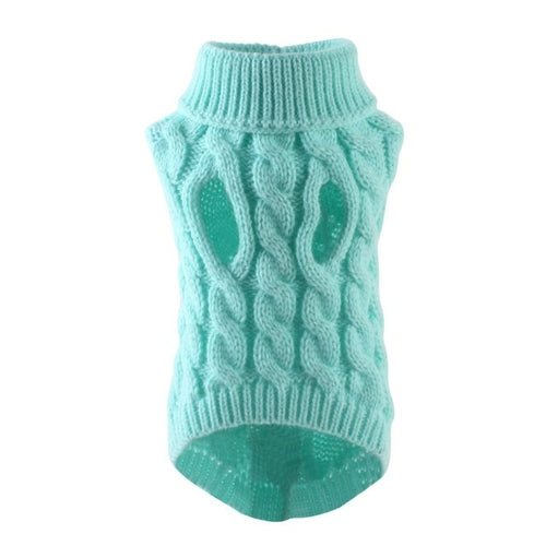 Dog Sweaters For Small Dogs Winter Warm Dog Clothes Turtleneck Knitted AliExpress