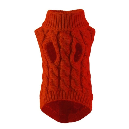 Dog Sweaters For Small Dogs Winter Warm Dog Clothes Turtleneck Knitted AliExpress