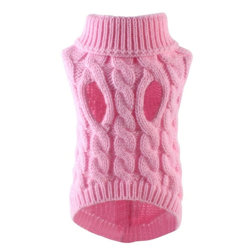 Dog Sweaters For Small Dogs Winter Warm Dog Clothes Turtleneck Knitted AliExpress