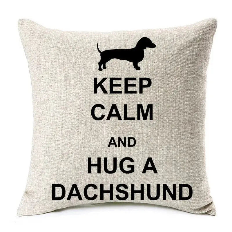 Dachshund Dog Cushion Covers 45X45cm Doxie Dreams Boutique