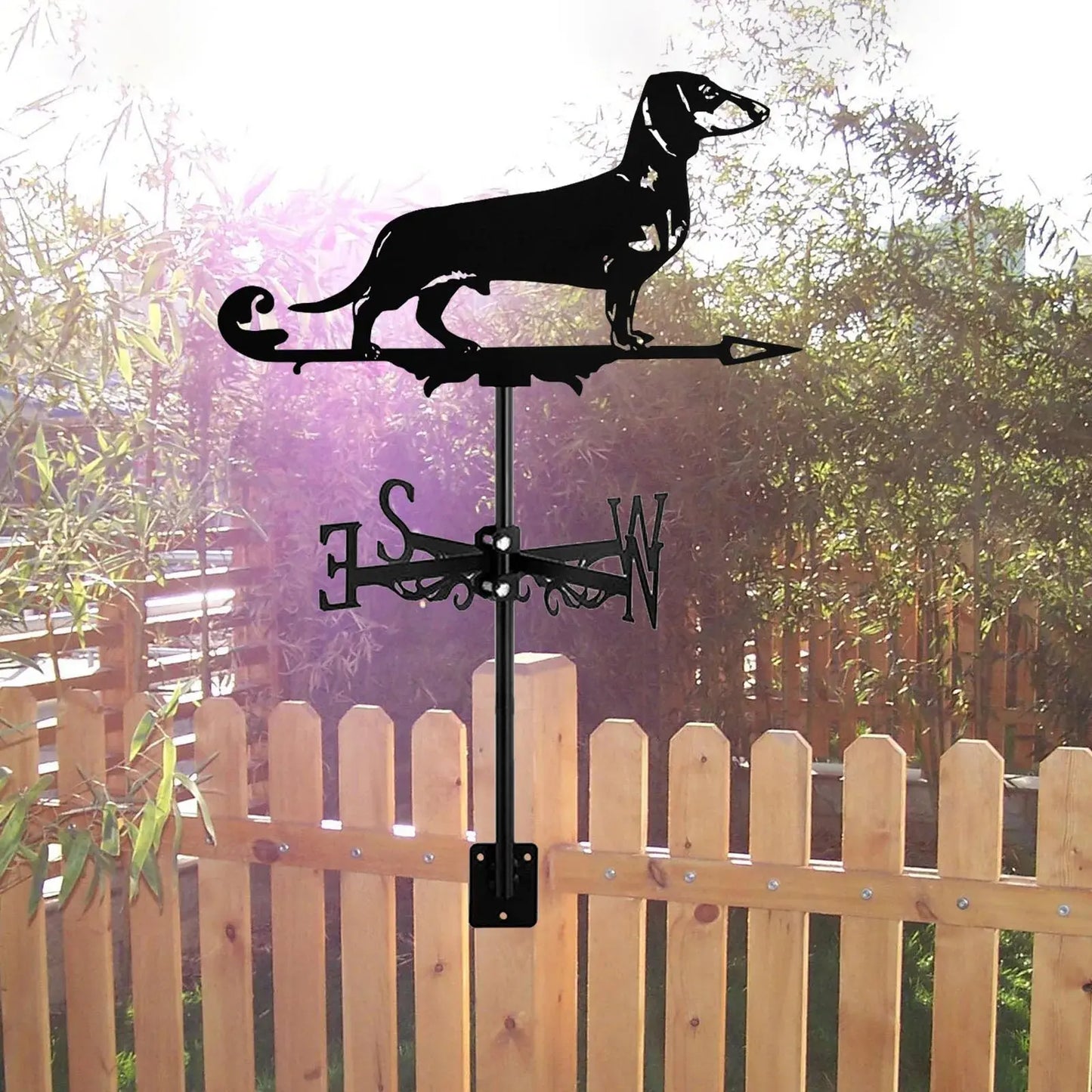 Metal Dachshund Weather Vane Doxie Dreams Boutique