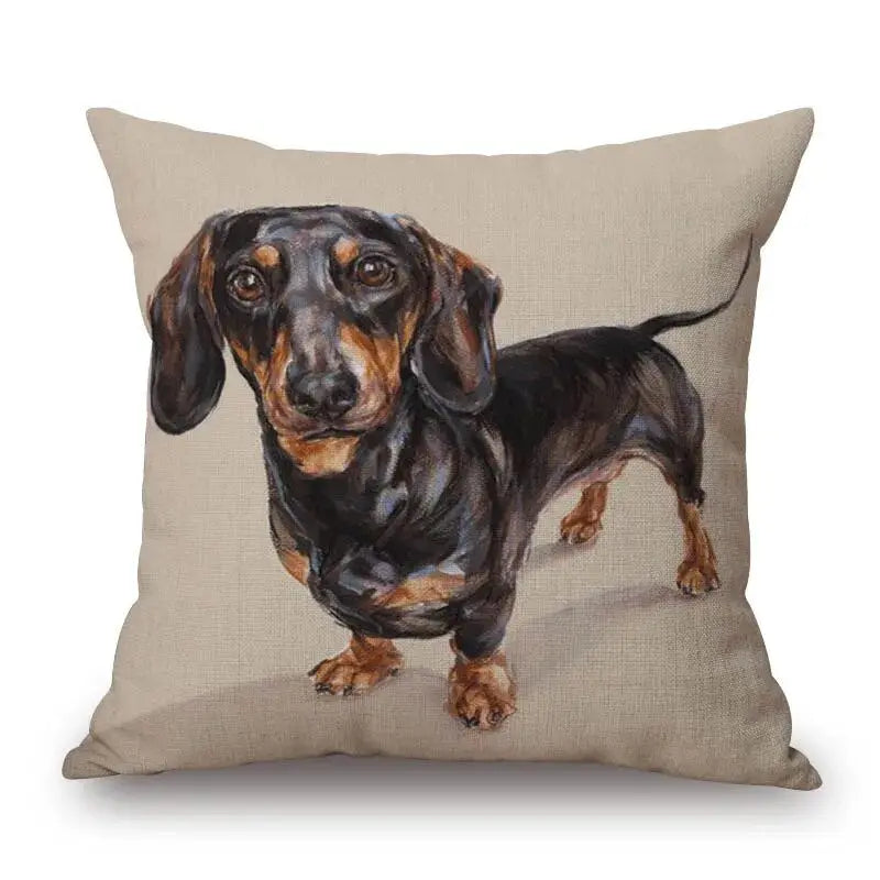 Dachshund Dog Cushion Covers 45X45cm Doxie Dreams Boutique